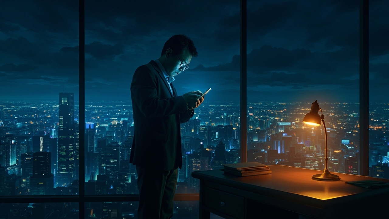 老板在夜里查看服务运行情况