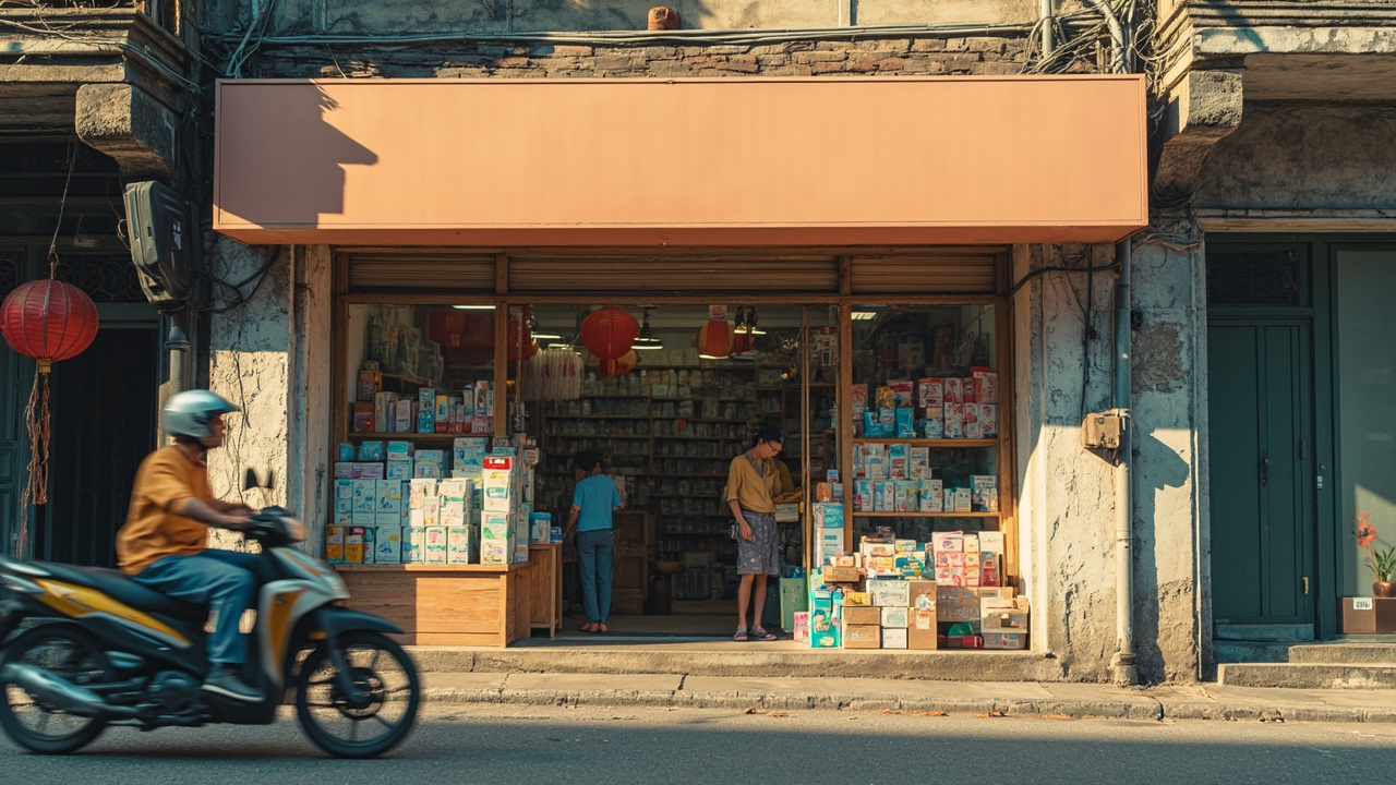 汕头街边的母婴用品门店