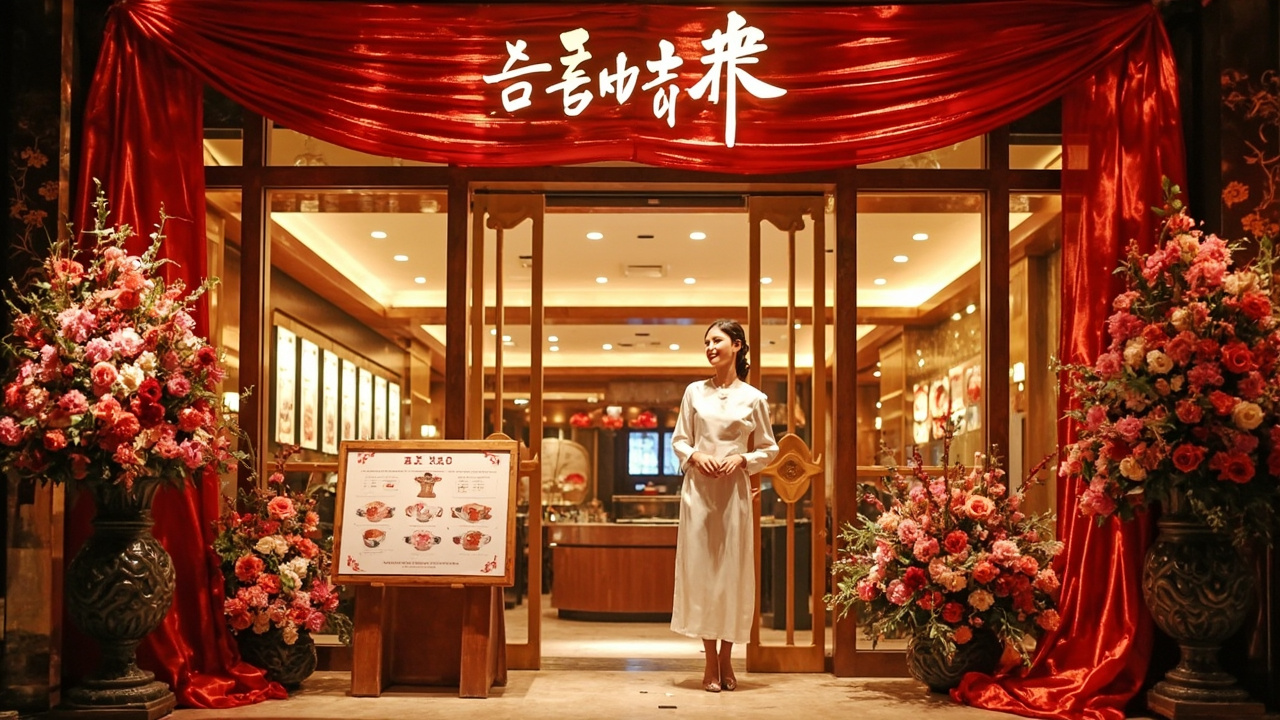 新店开业打卡活动场景
