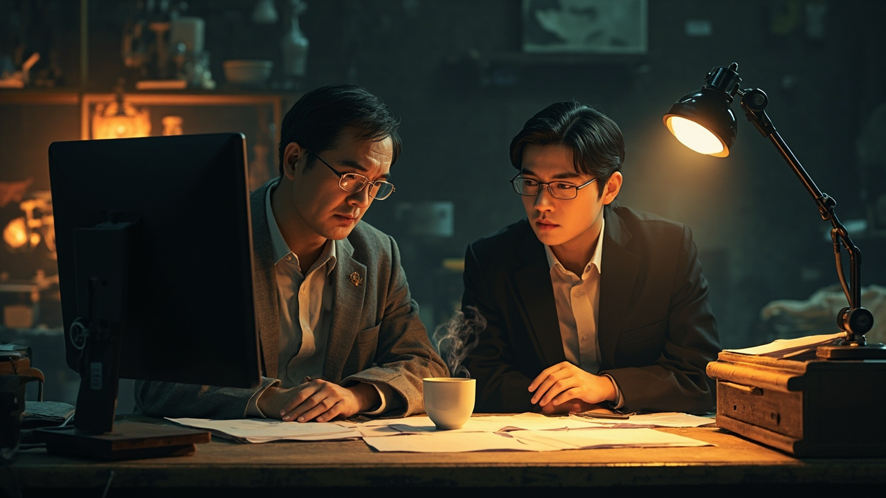 办公室内查看公司网站