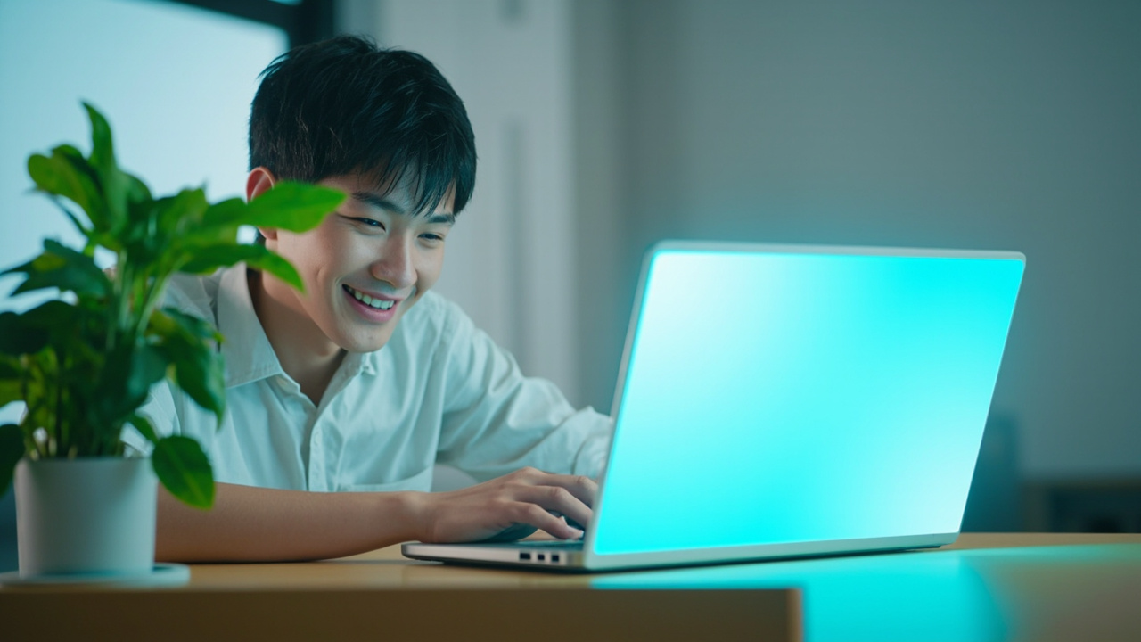 工厂老板和工人看手机上的网站